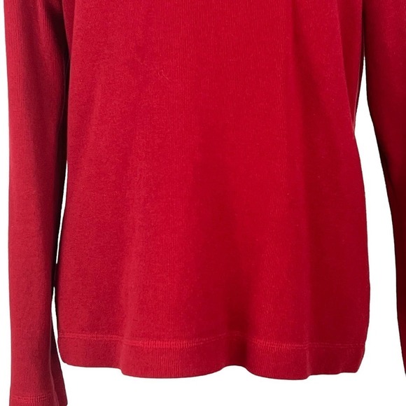 GEOFFREY BEENE QUARTER ZIP MOCK NECK KNITTED SPORT PULLOVER SWEATER RED XL EUC - Picture 5 of 12